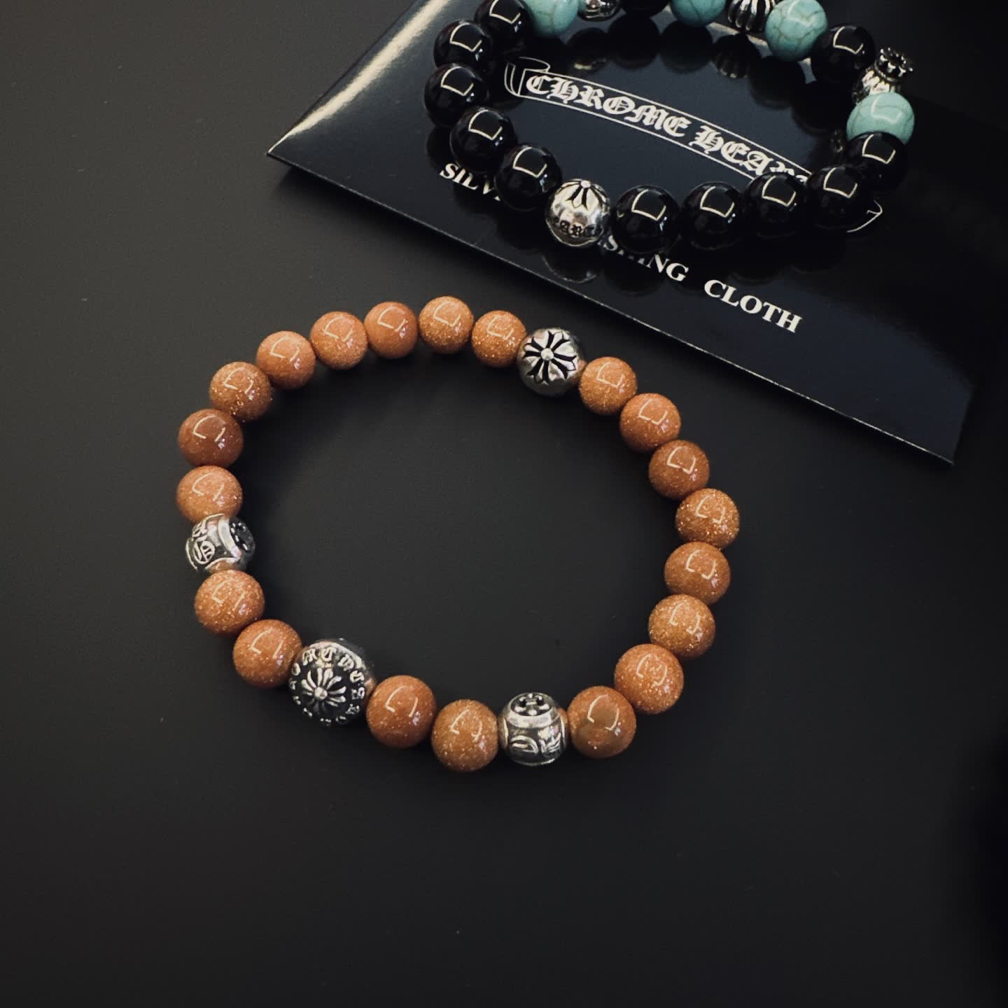 Chrome Hearts Beaded Bracelet Set